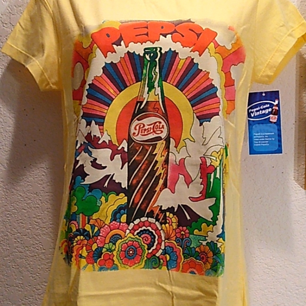NEW!! PEPSI-COLA VINTAGE LOOK TEE - Picture 4 of 5